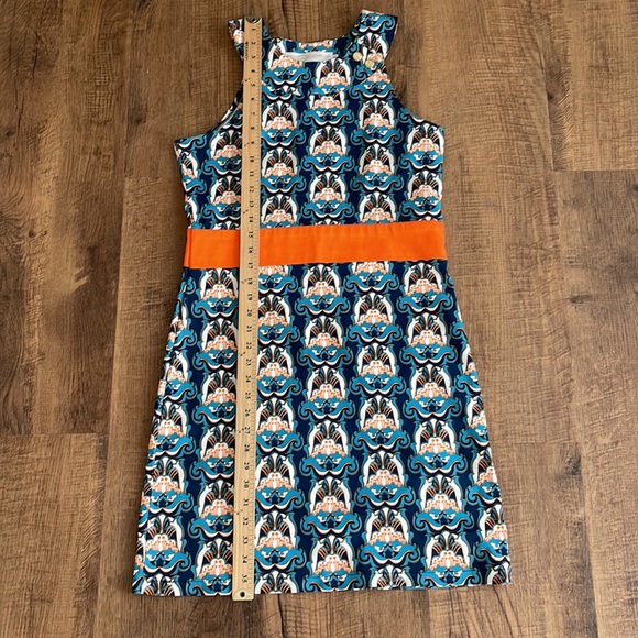 Tracy Negoshian Mulit-color Graphic Short Sleeveless Pattern Dress Size medium - Picture 2 of 14